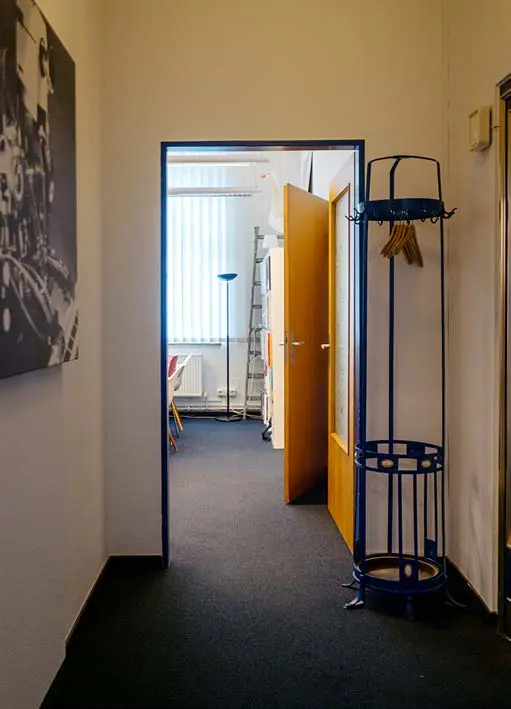 Flur mit Blick in den Center Space